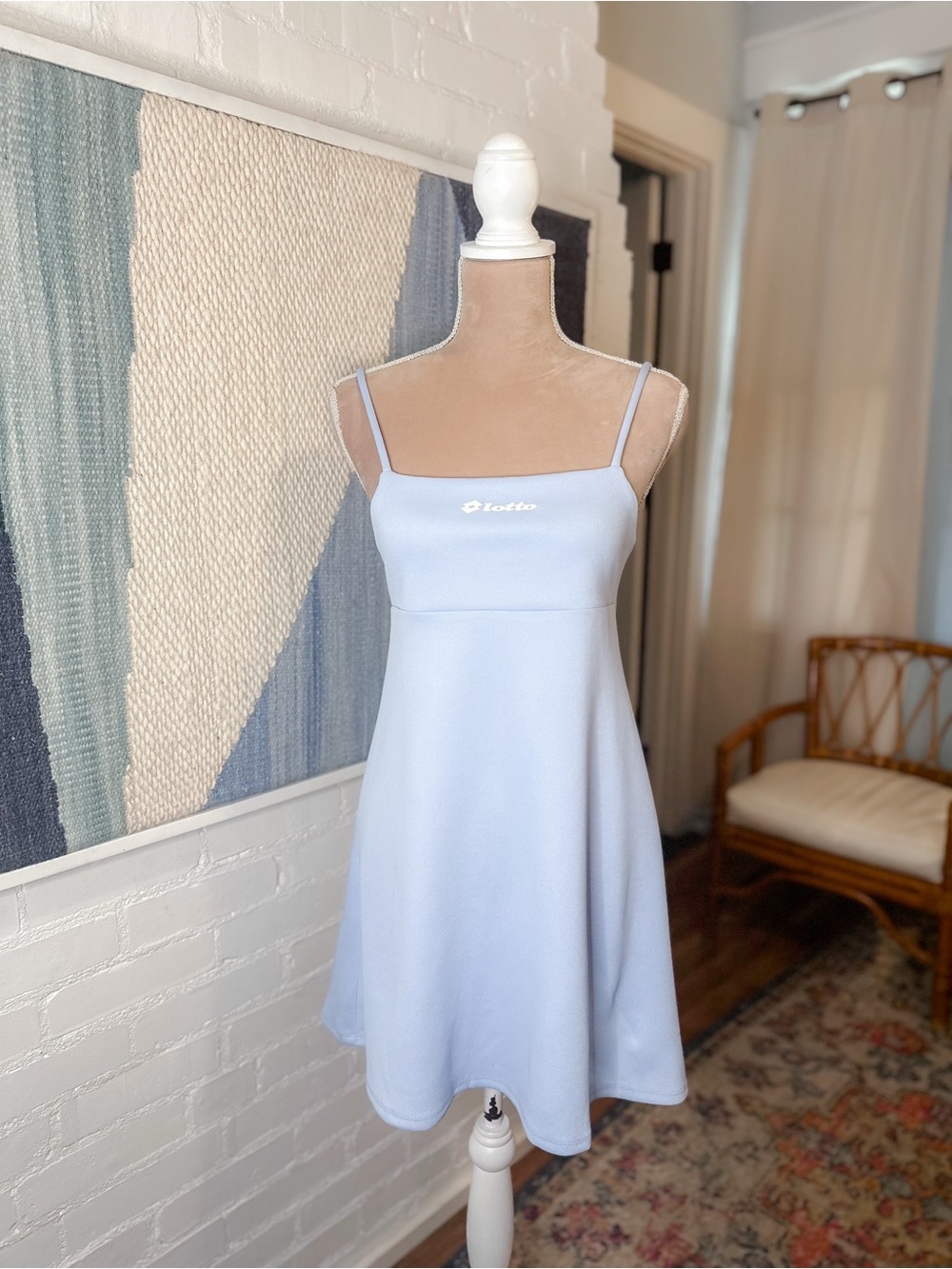 Zara x Lotto Logo Spaghetti Strap Tennis Dress